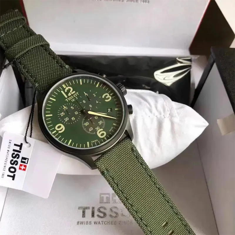 Tissot Chrono XL Quartz Green Men's Watch- T116.617.37.097.00